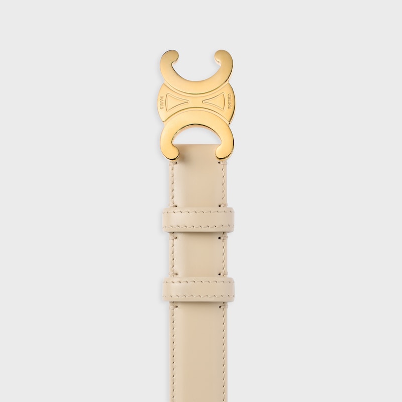 mittlerer 25-mm-triomphe-gürtel aus taurillon-leder