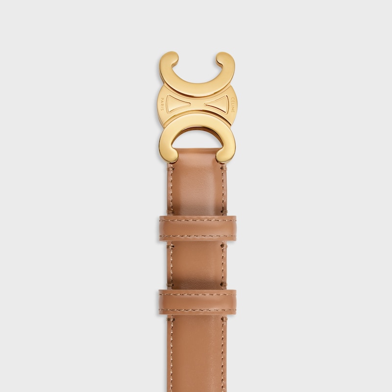 mittlerer 25-mm-triomphe-gürtel aus taurillon-leder