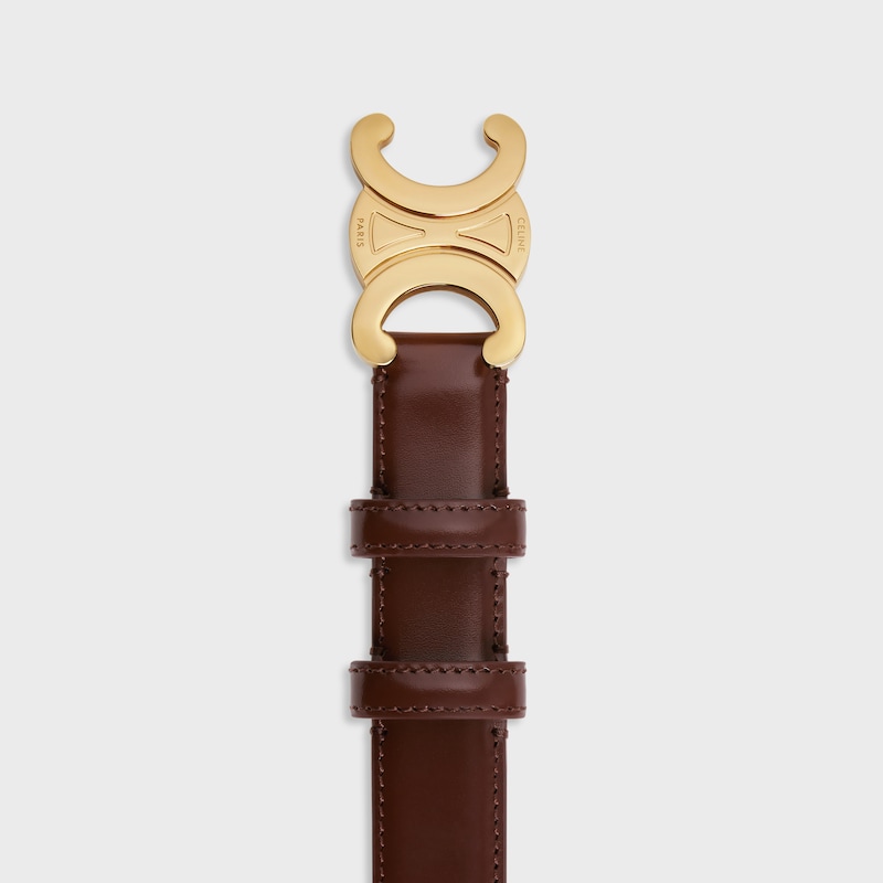 mittlerer 25-mm-triomphe-gürtel aus taurillon-leder