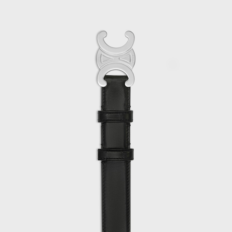 mittlerer 25-mm-triomphe-gürtel aus taurillon-leder