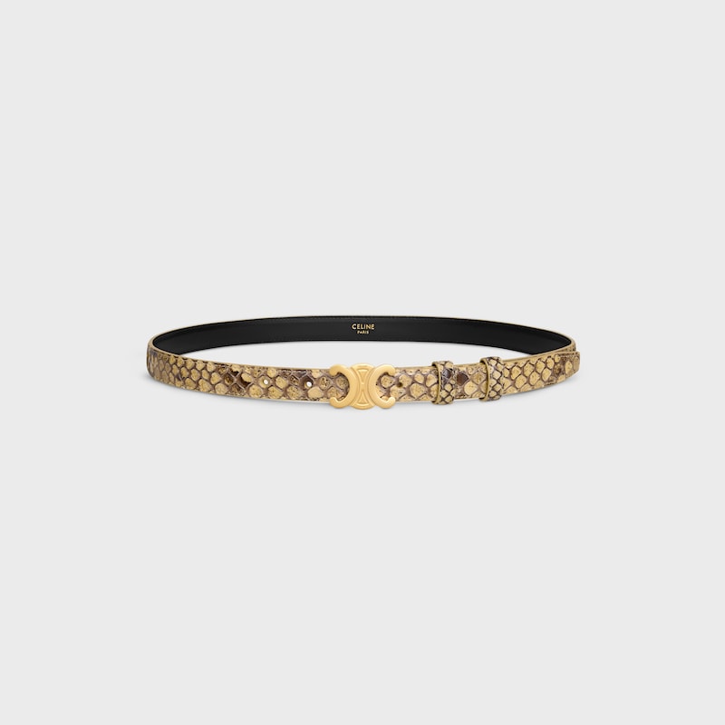 kleiner 18-mm-triomphe-gürtel aus pythonleder
