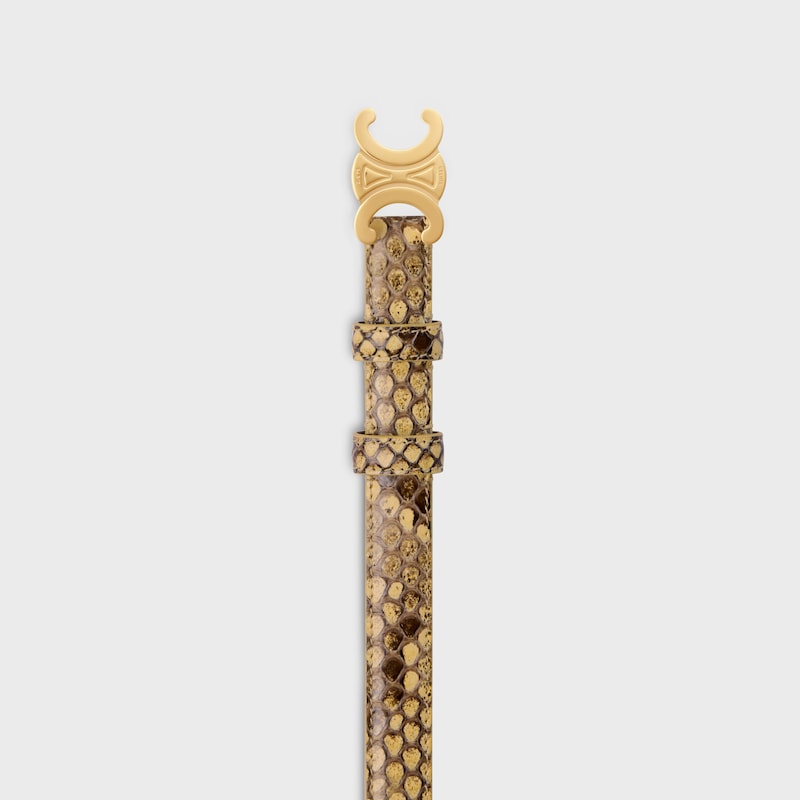 kleiner 18-mm-triomphe-gürtel aus pythonleder