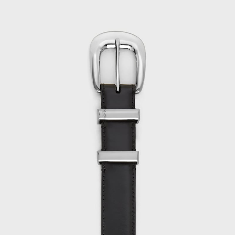 mittlerer 25-mm-westerngürtel aus taurillon-leder