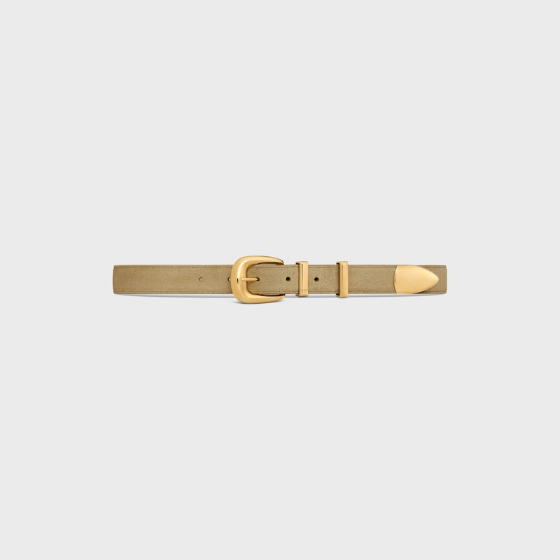 mittlerer 25-mm-westerngürtel aus wildleder-kalbsleder