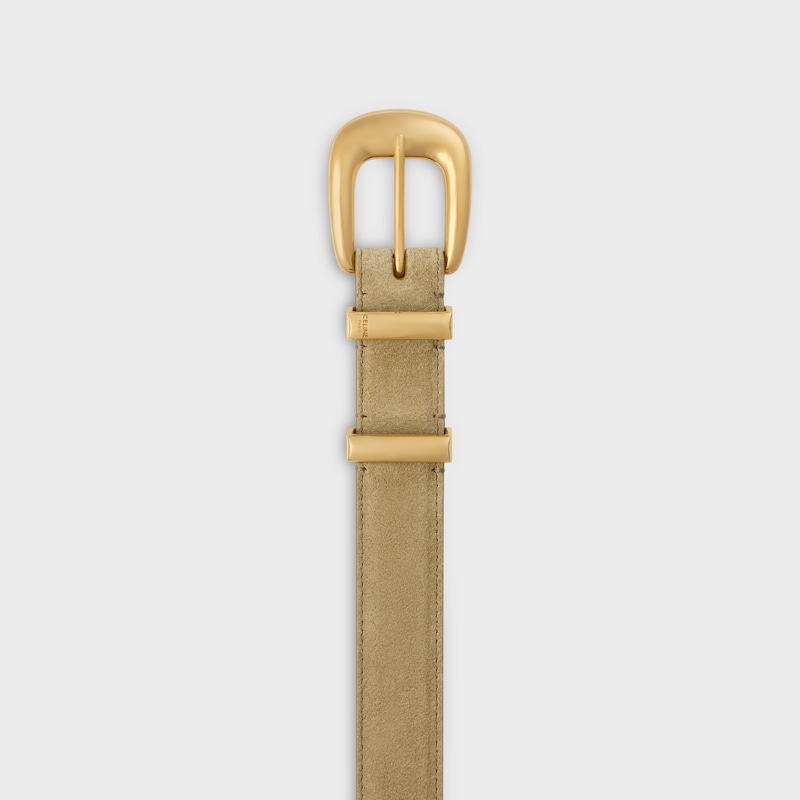 mittlerer 25-mm-westerngürtel aus wildleder-kalbsleder