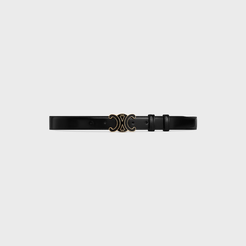 mittlerer 25-mm-triomphe-gürtel aus taurillon-leder