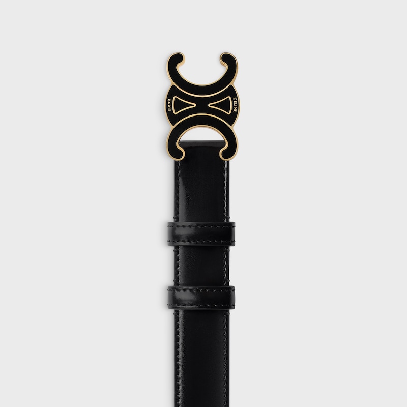 mittlerer 25-mm-triomphe-gürtel aus taurillon-leder