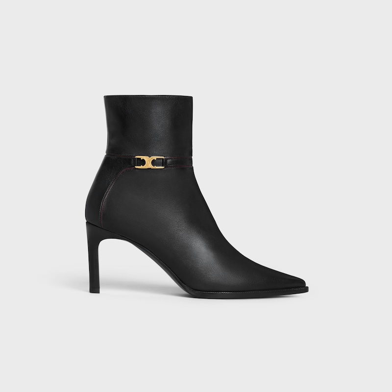 celine verneuil stiefelette mit triomphe-verschluss aus kalbsleder