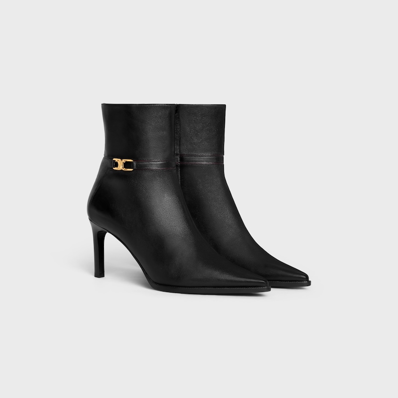 celine verneuil stiefelette mit triomphe-verschluss aus kalbsleder