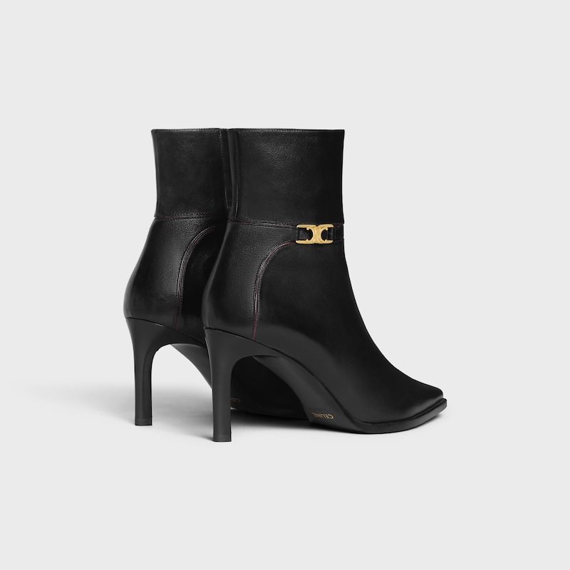celine verneuil stiefelette mit triomphe-verschluss aus kalbsleder