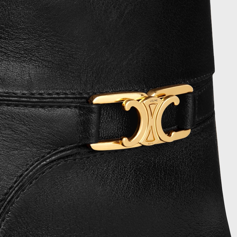 celine verneuil stiefelette mit triomphe-verschluss aus kalbsleder