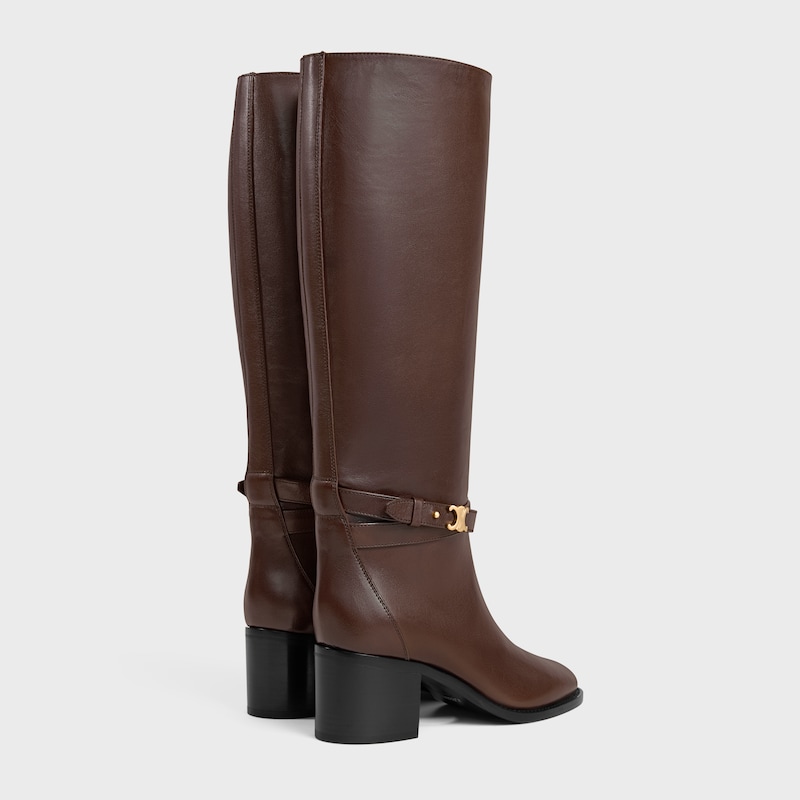 celine garance triomphe strap high boot aus kalbsleder