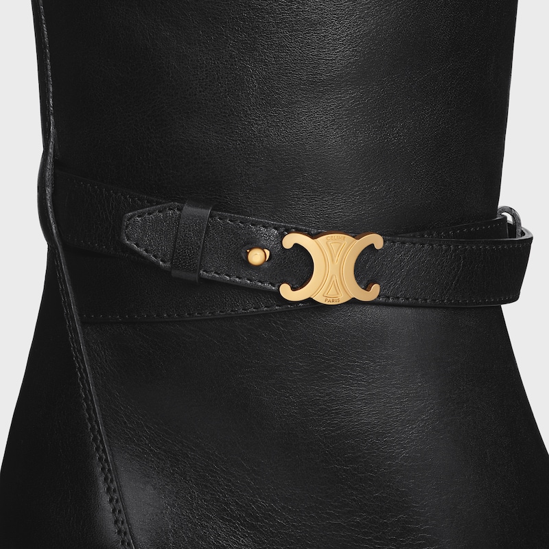 celine garance triomphe strap high boot aus kalbsleder