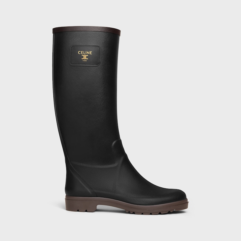 celine regenstiefel aus naturgummi