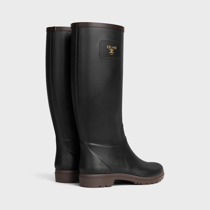 celine regenstiefel aus naturgummi