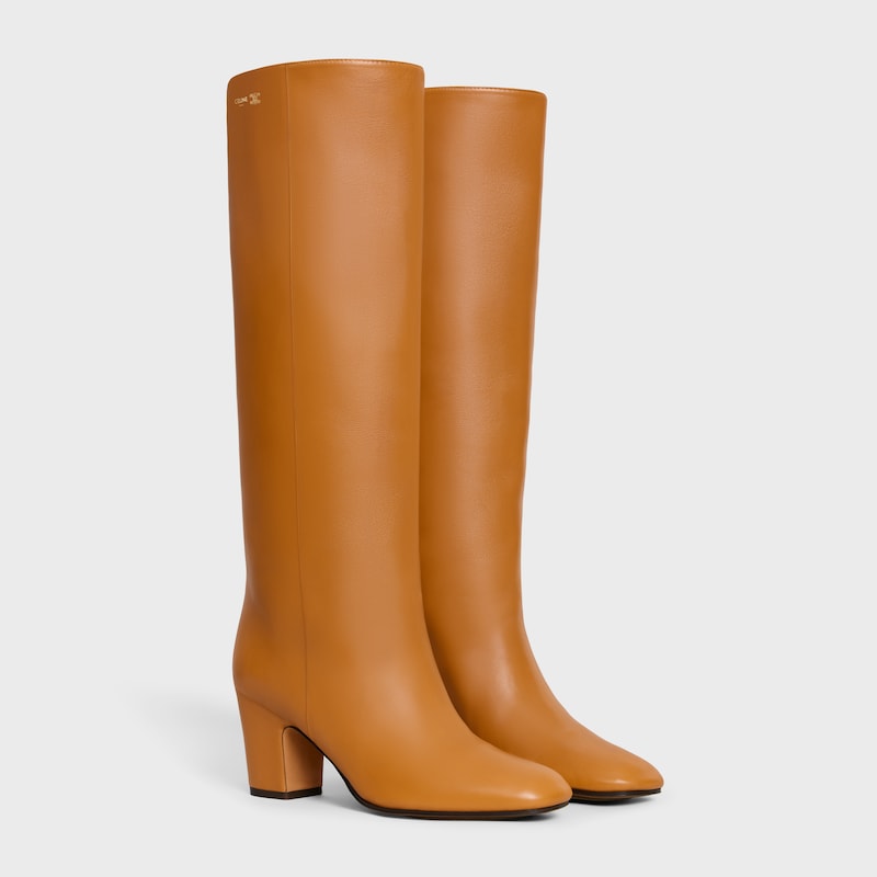ikonisch - hoher stiefel aus kalbsleder