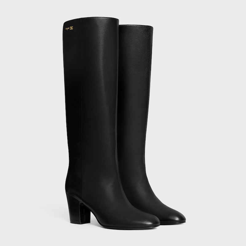 ikonisch - hoher stiefel aus kalbsleder