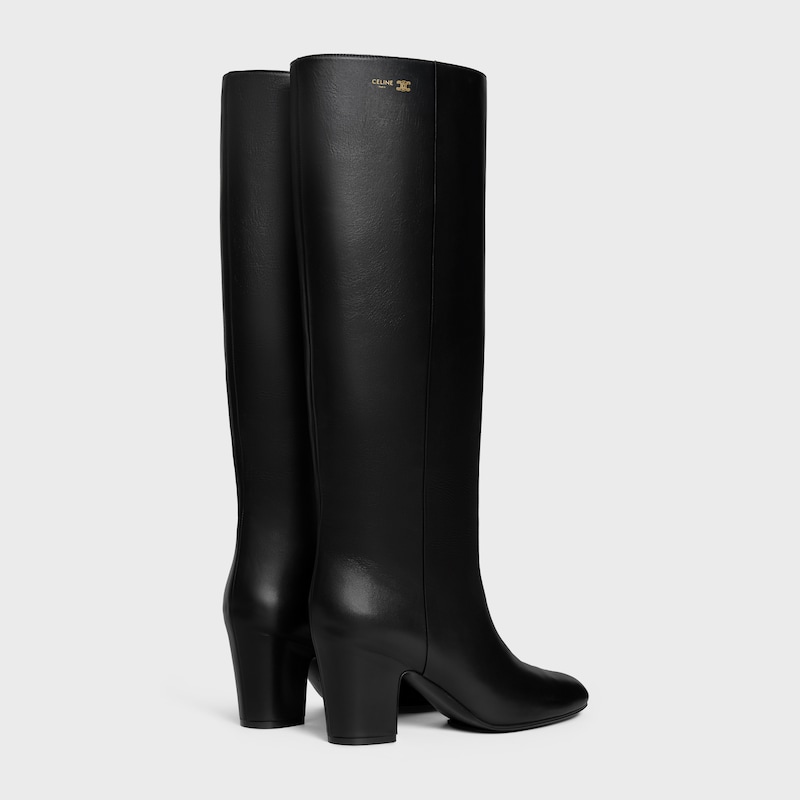 ikonisch - hoher stiefel aus kalbsleder