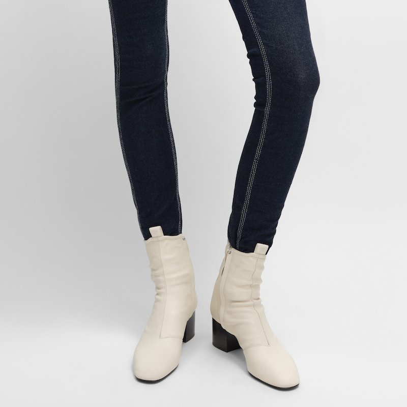 cheri - stiefelette mit reißverschluss aus stretch-lammleder