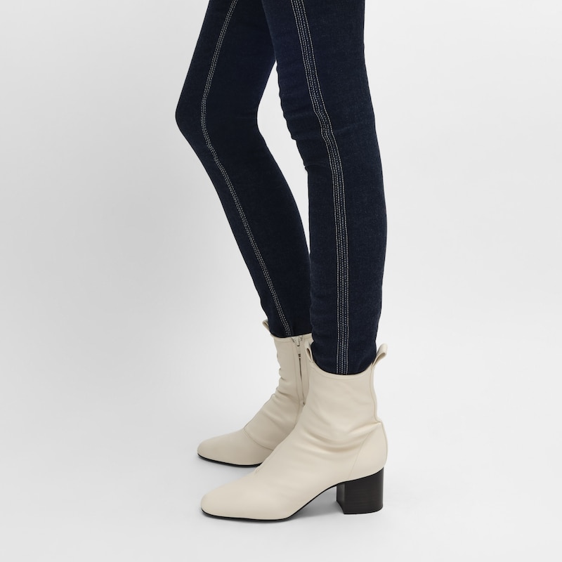 cheri - stiefelette mit reißverschluss aus stretch-lammleder