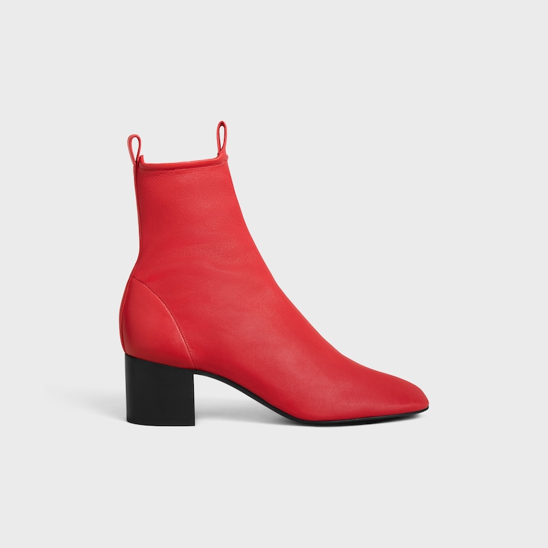 cheri - stiefelette mit reißverschluss aus stretch-lammleder
