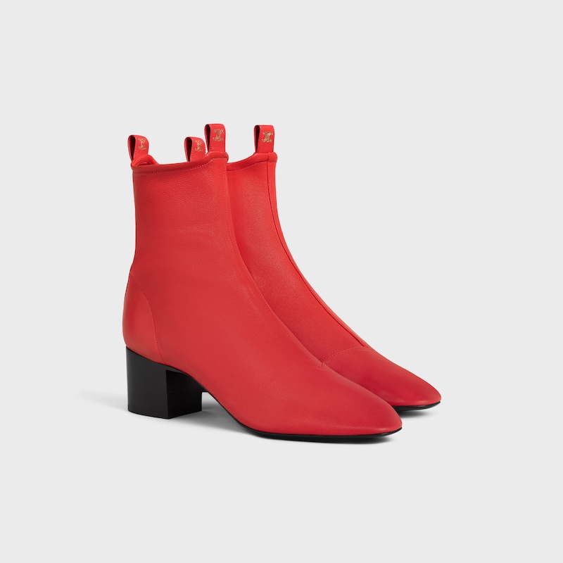 cheri - stiefelette mit reißverschluss aus stretch-lammleder