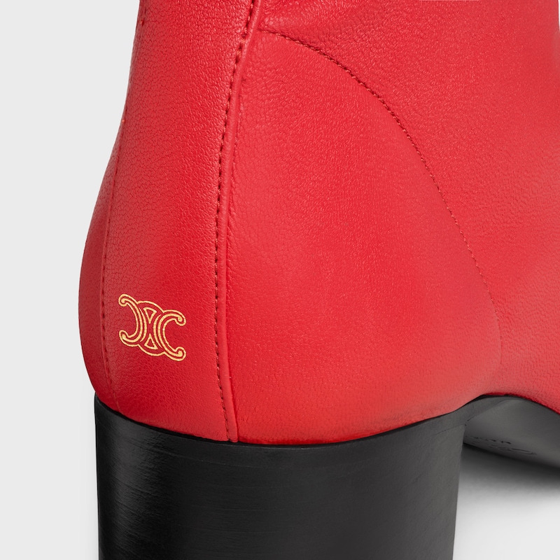 cheri - stiefelette mit reißverschluss aus stretch-lammleder