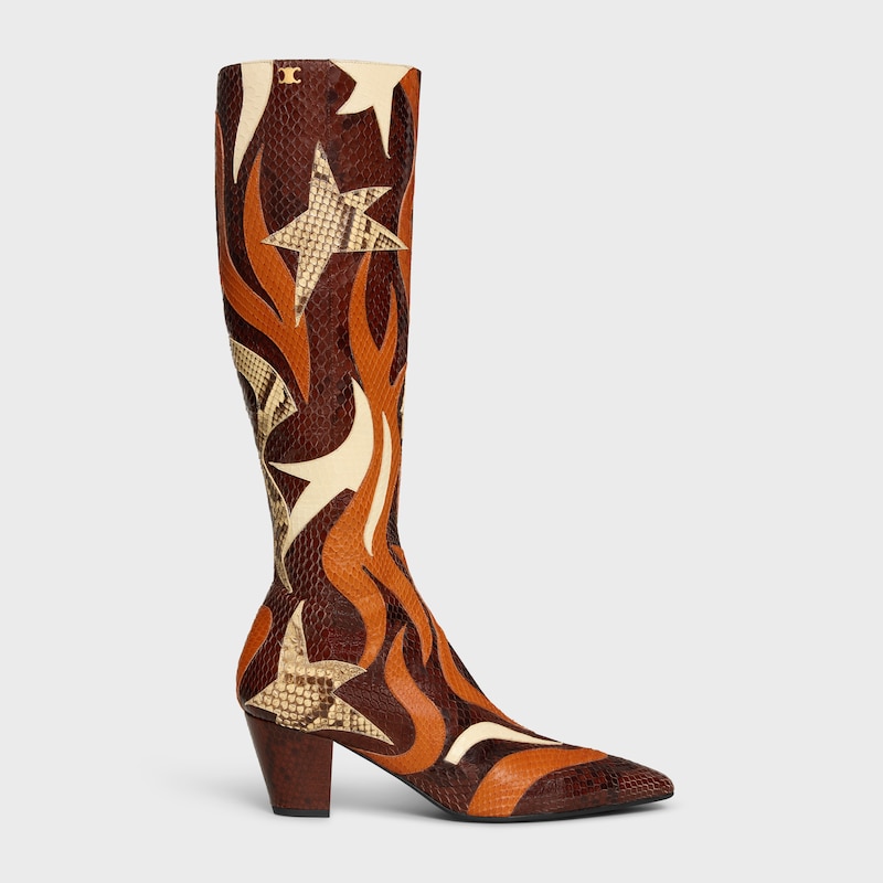 stage - high boot in python patchwork