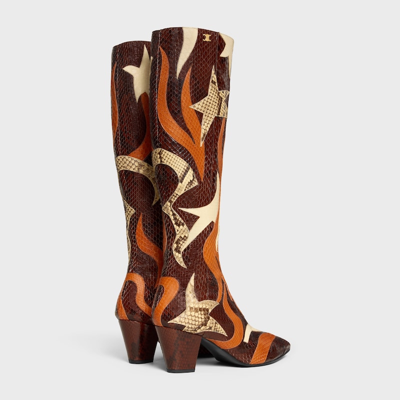 stage - high boot in python patchwork