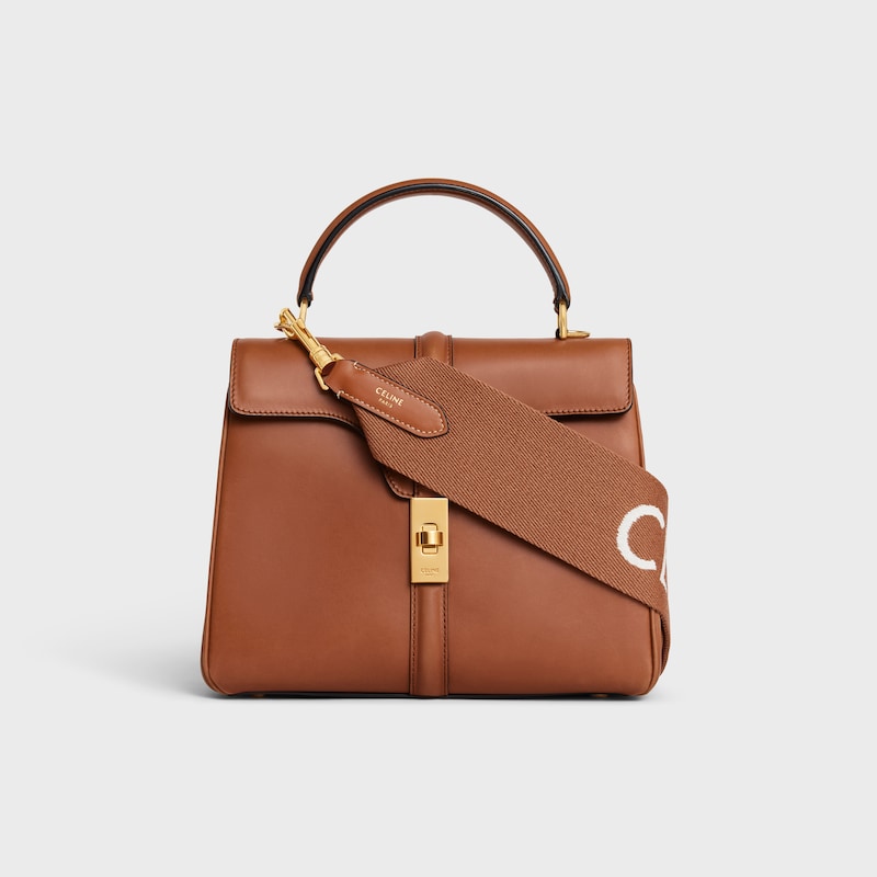 kurzer riemen aus wolle mit celine-jacquard