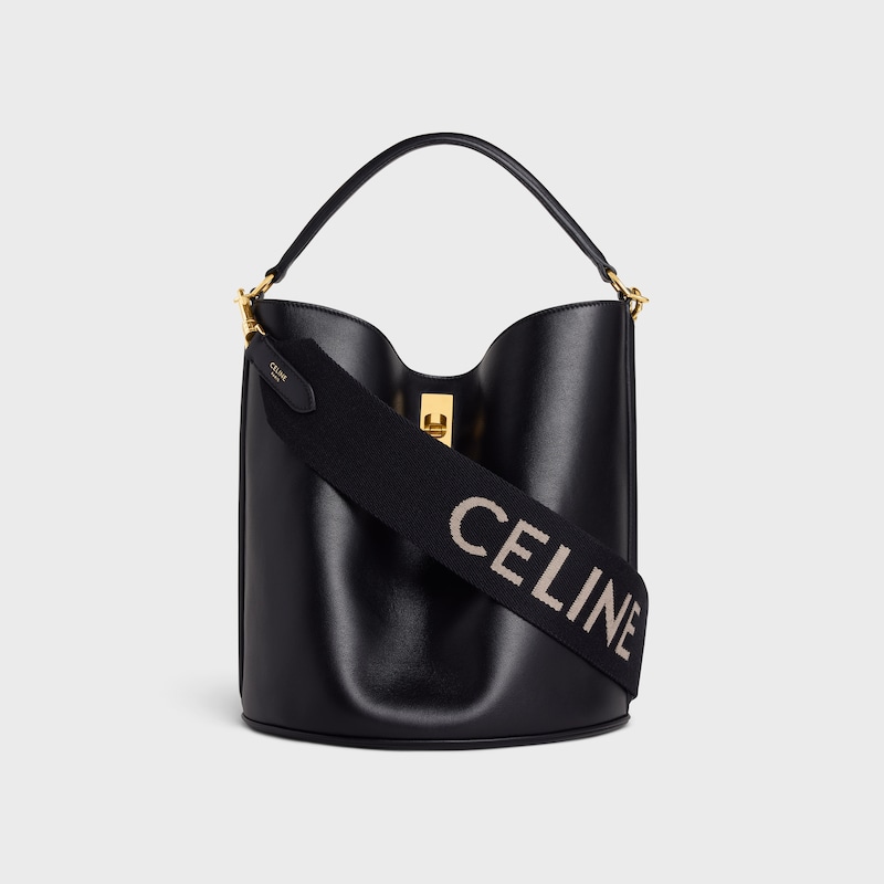 kurzer riemen aus wolle mit celine-jacquard
