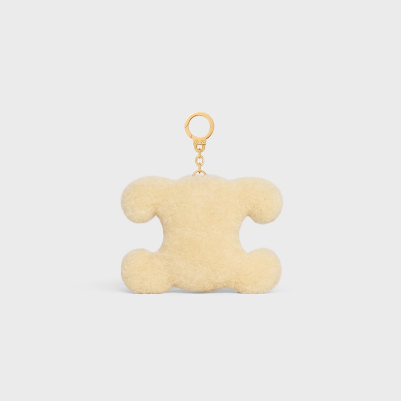 triomphe pom-pom charm apple in lager- und kalbsleder