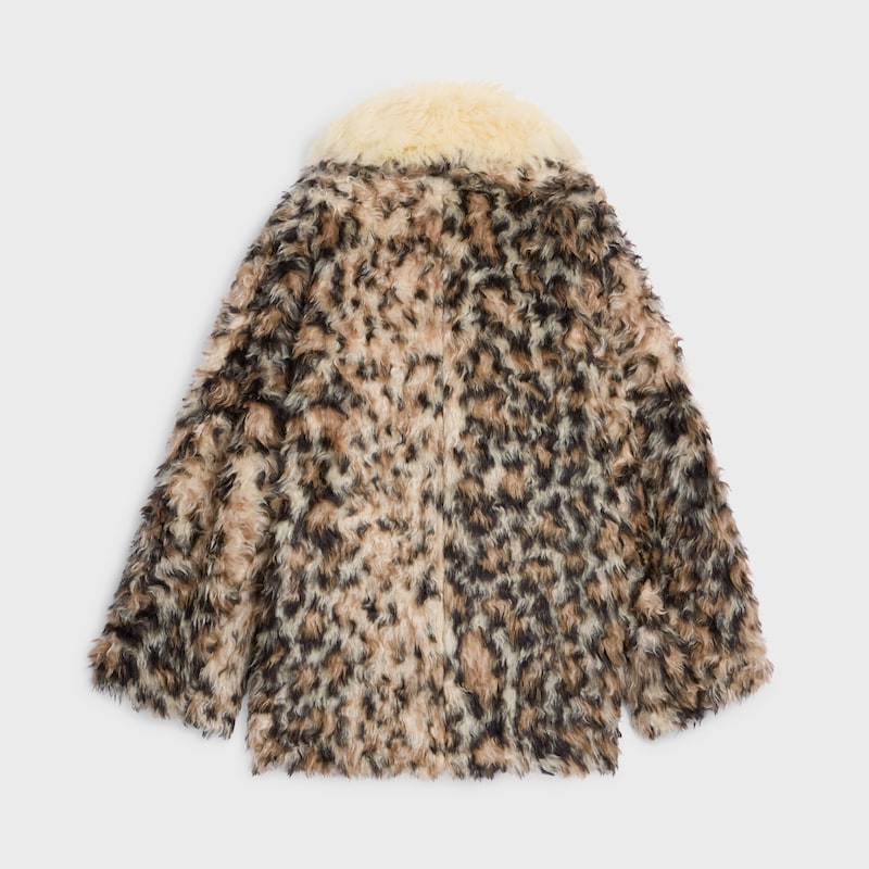 mantel aus mohair-alpaka