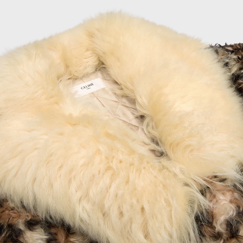mantel aus mohair-alpaka