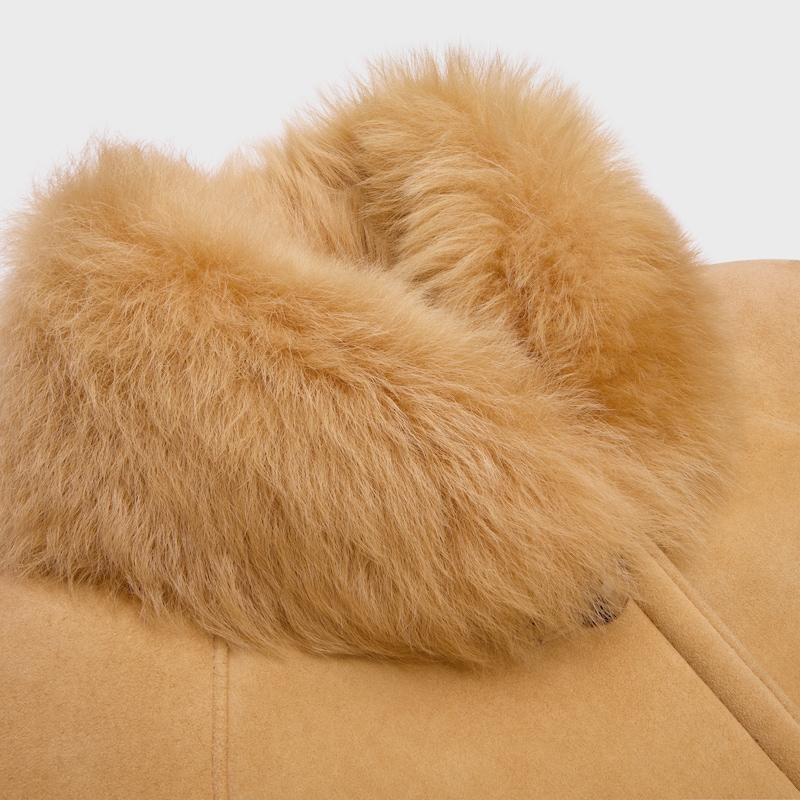 mantel aus wildleder