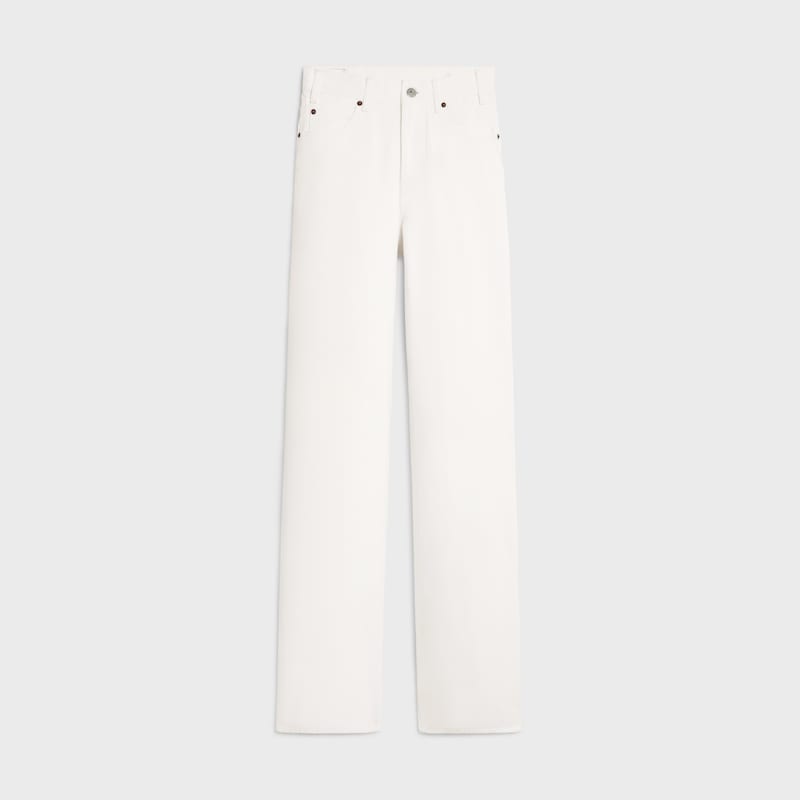 kitty jeans in optic white wash denim