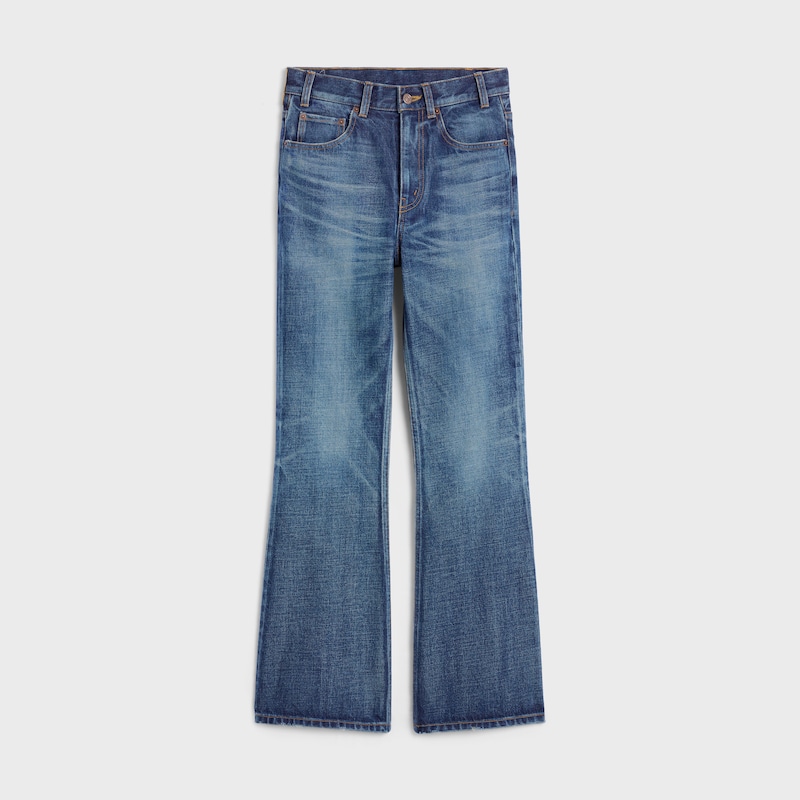 bootcut-jeans aus dunklem union wash denim