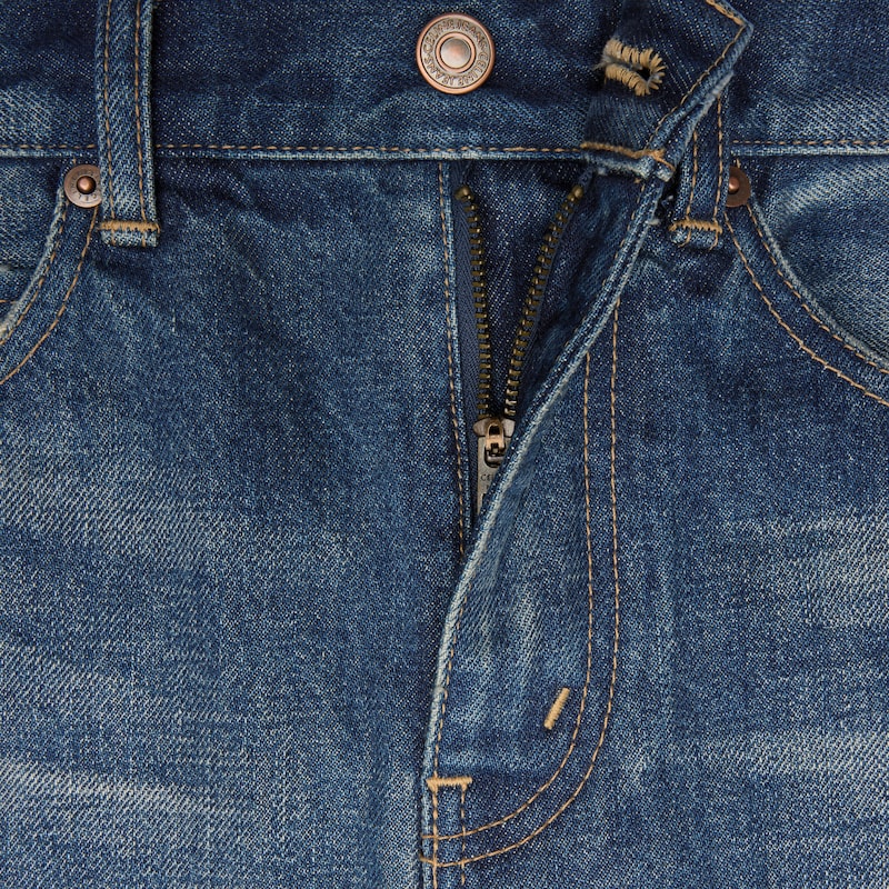midirock aus dunkelblauem denim