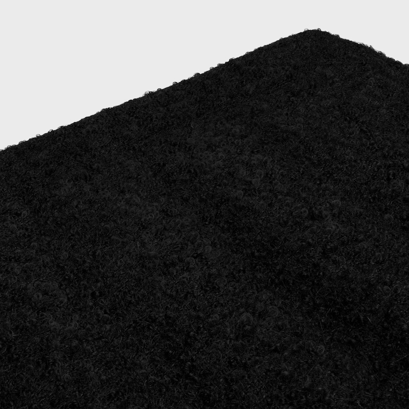 faltenrock aus bouclette-natteacute