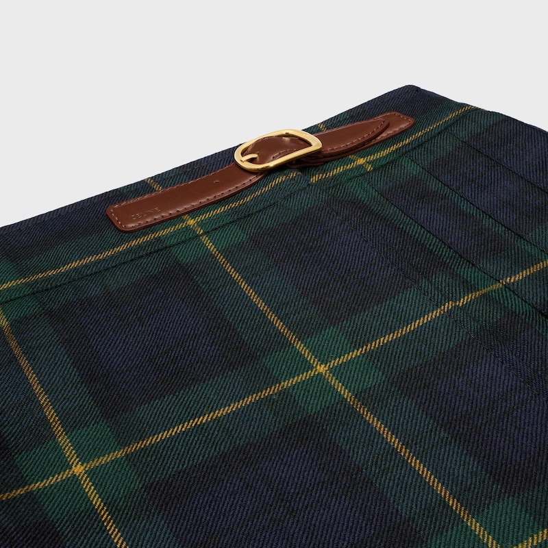 kilt-minirock aus tartanwolle