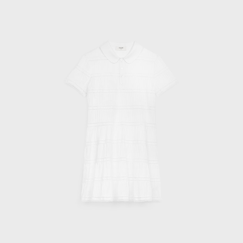 minikleid mit bestickten borten aus baumwollbatist