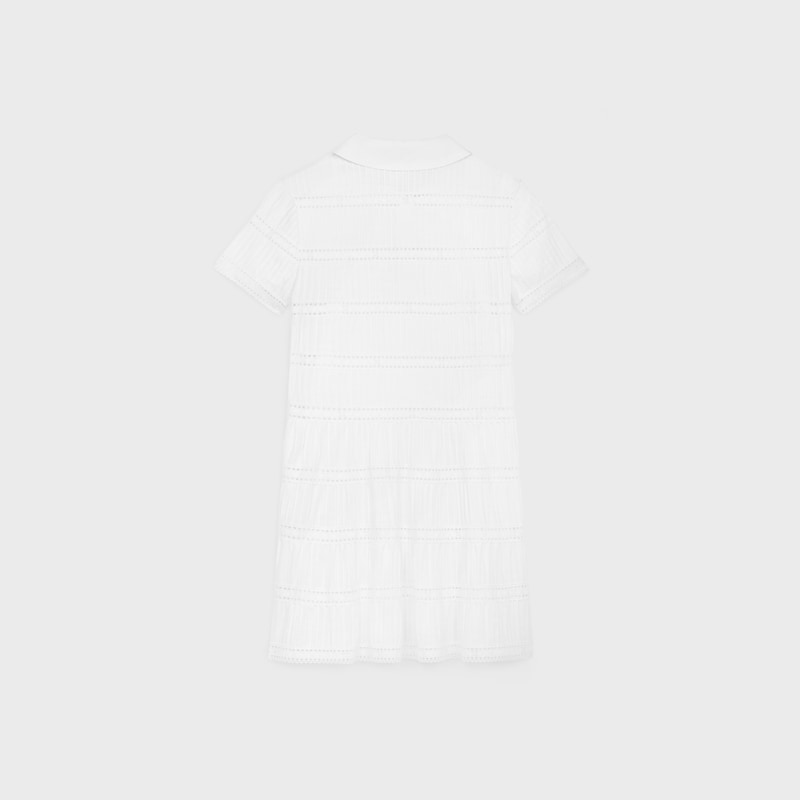 minikleid mit bestickten borten aus baumwollbatist