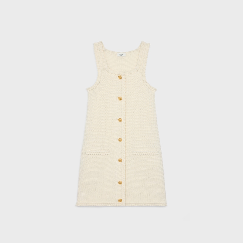mini-schürzenkleid aus baumwolle