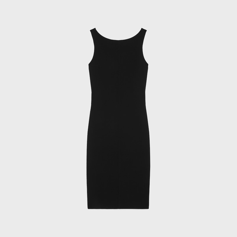 bleistiftkleid aus gewebter doppelwolle