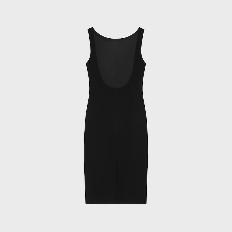 bleistiftkleid aus gewebter doppelwolle