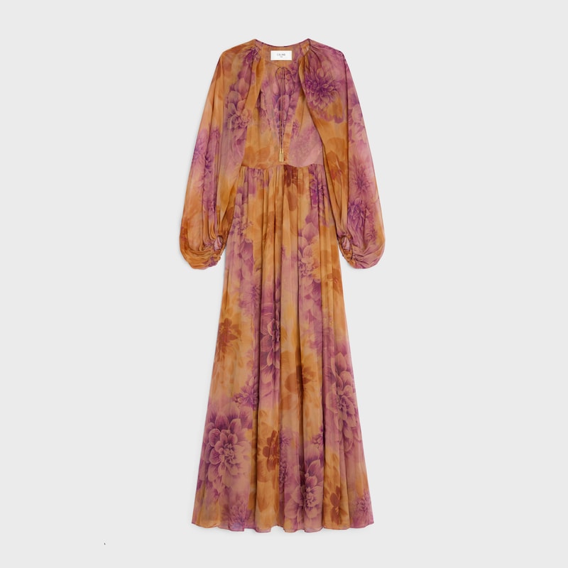 kaftankleid aus seidenmusselin