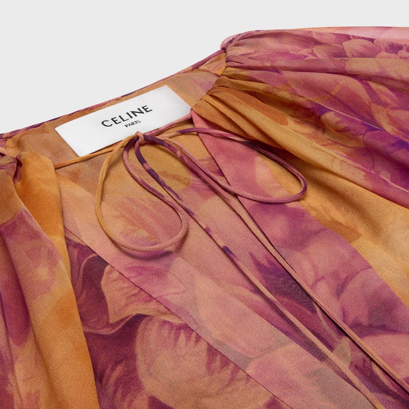 kaftankleid aus seidenmusselin