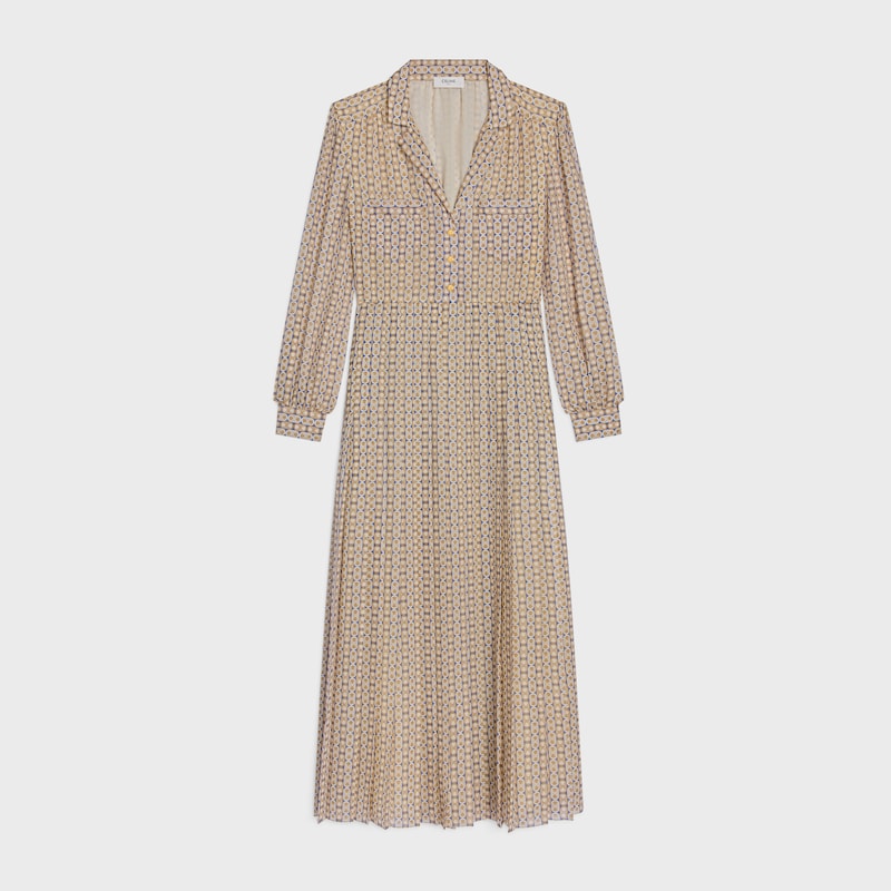 langes hemdkleid aus wolle seide und etamin
