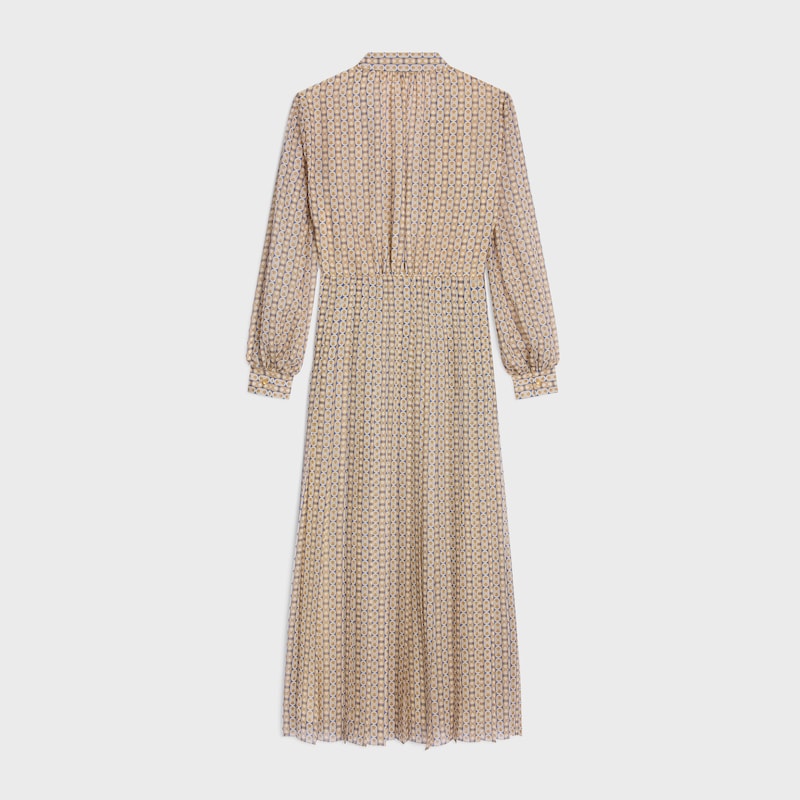 langes hemdkleid aus wolle seide und etamin