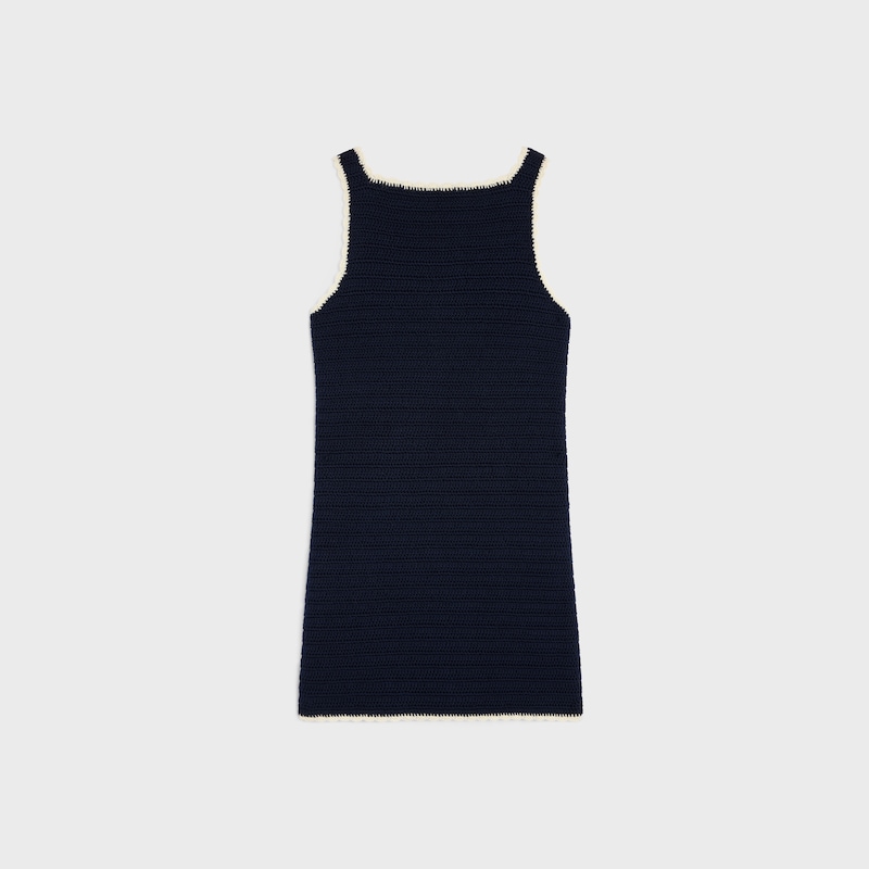 minikleid aus gehäkelter baumwolle